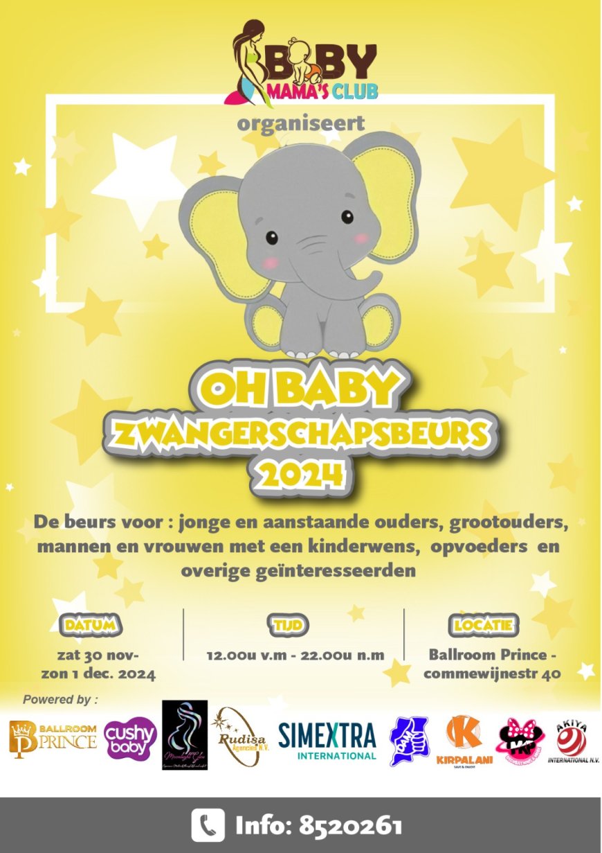 Oh Baby Zwangerschapsbeurs dit weekend in Ballroom Prince