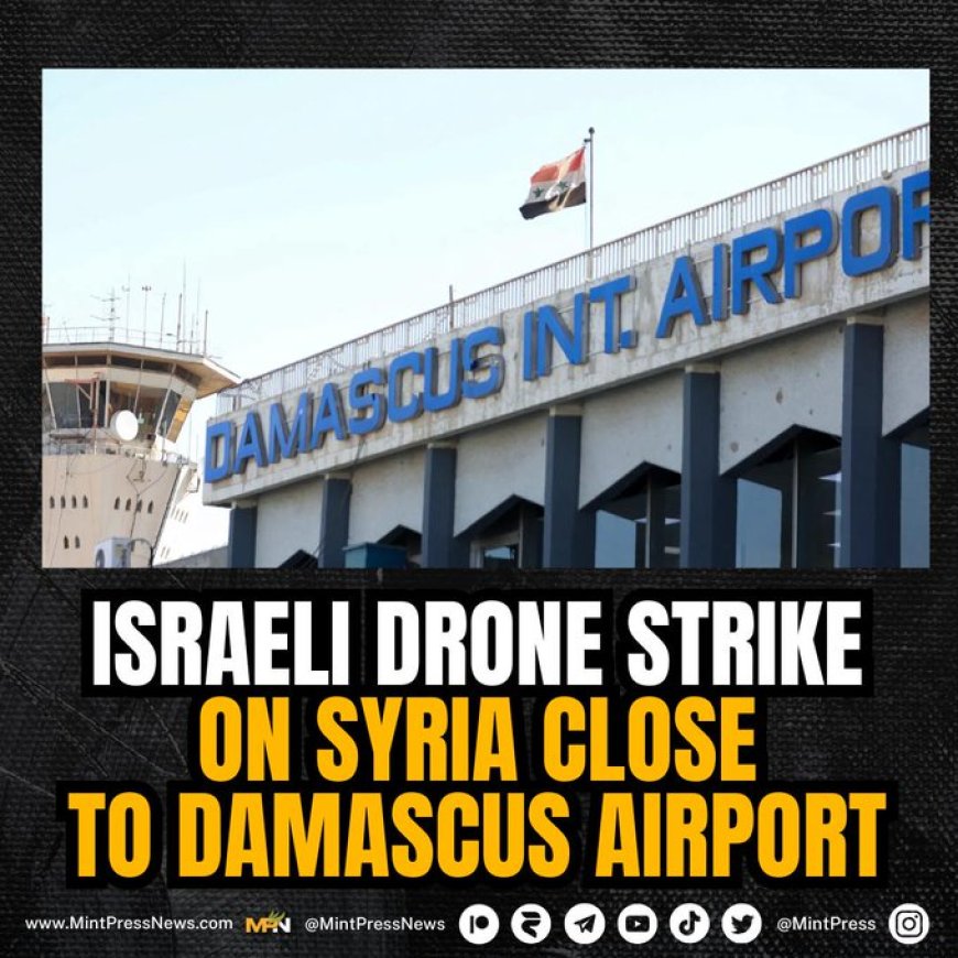 Een Israëlische drone-aanval was gericht op een voertuig in de buurt van Damascus Internation