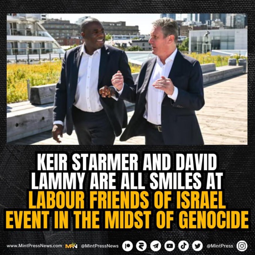 De Britse premier Keir Starmer was de eregast op een Labour Friends of Israel-conferentie