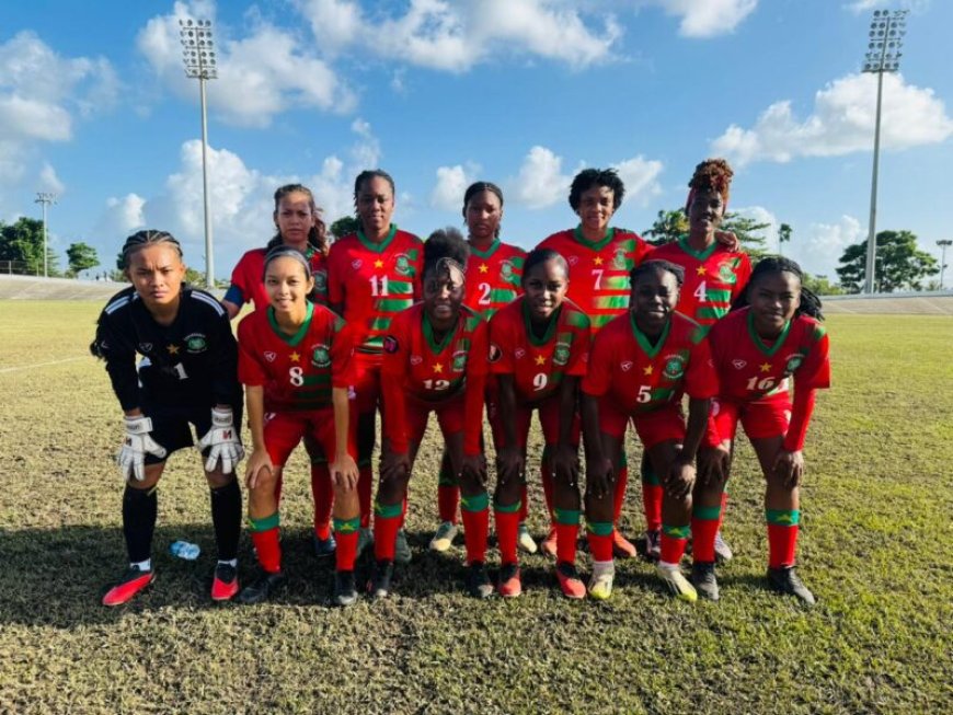 Surinaamse voetbalvrouwen kloppen Trinidad en Tobago