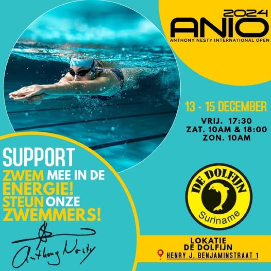 Zwemmers klaar voor Anthony Nesty International Open 2024