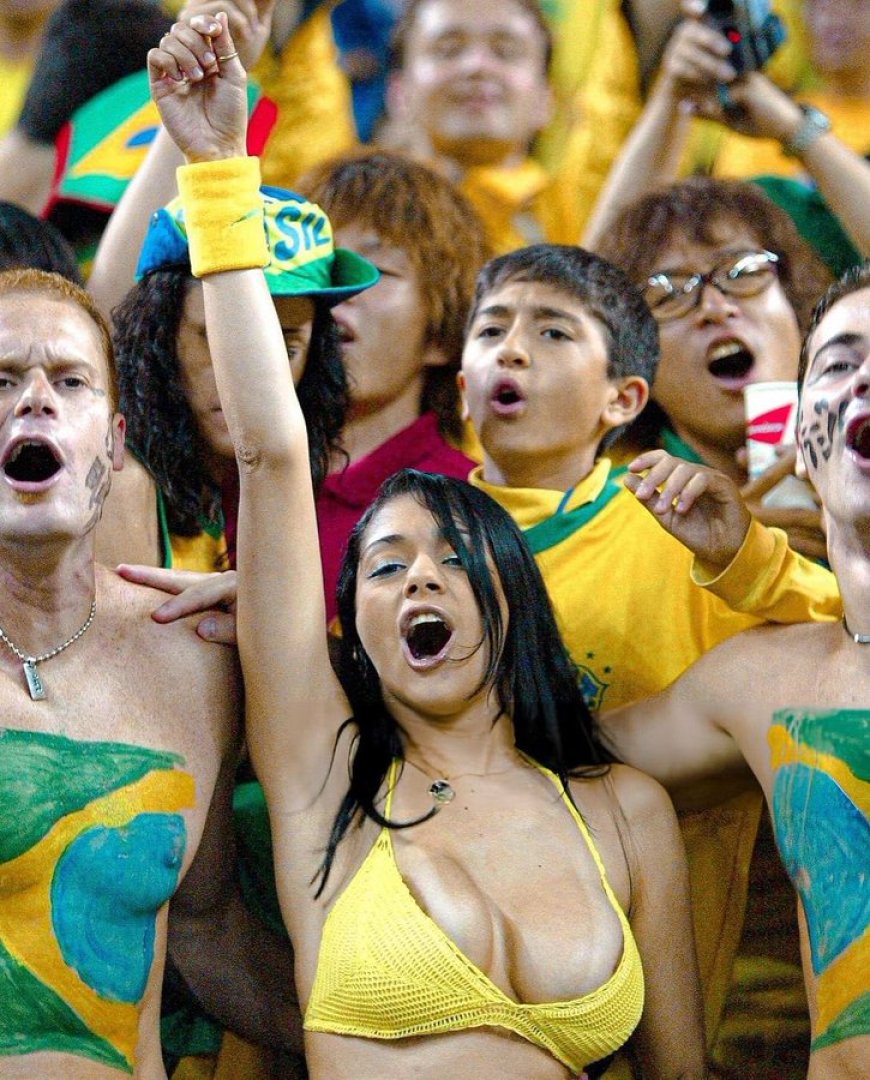 Iconische foto van Brazilië’s overwinning op het WK voetbal in 2002