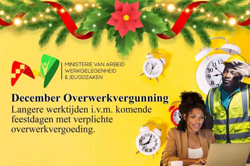 Overwerkvergunning biedt mogelijkheid voor langere werktijden in december