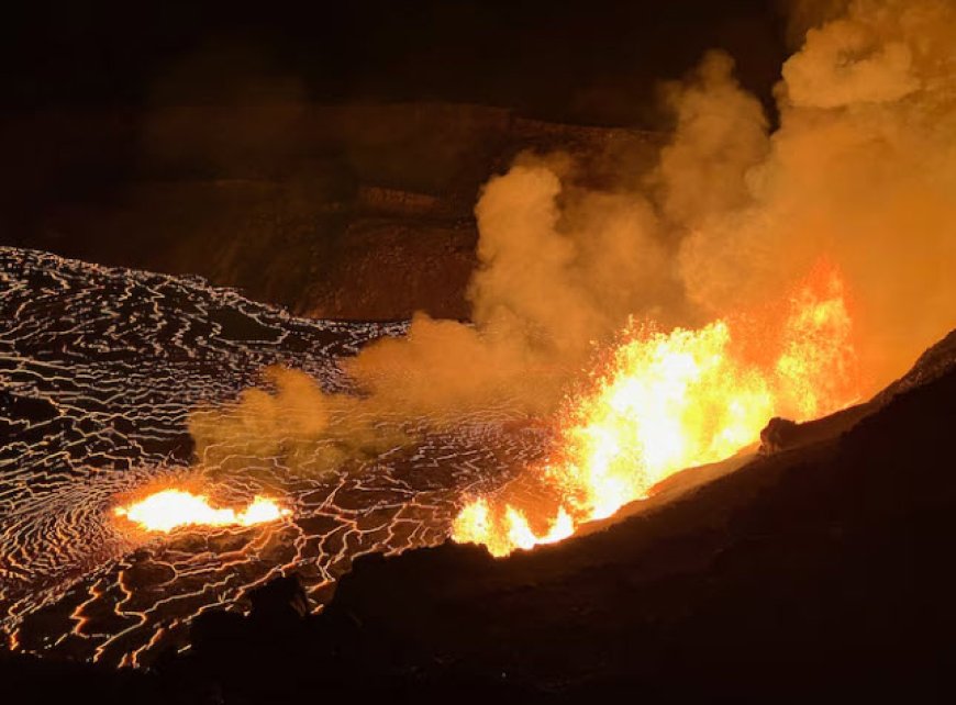 Vulkaan Kilauea op Hawaï uitgebarsten: “Lavafonteinen tot 80 meter hoog en lavabommen”