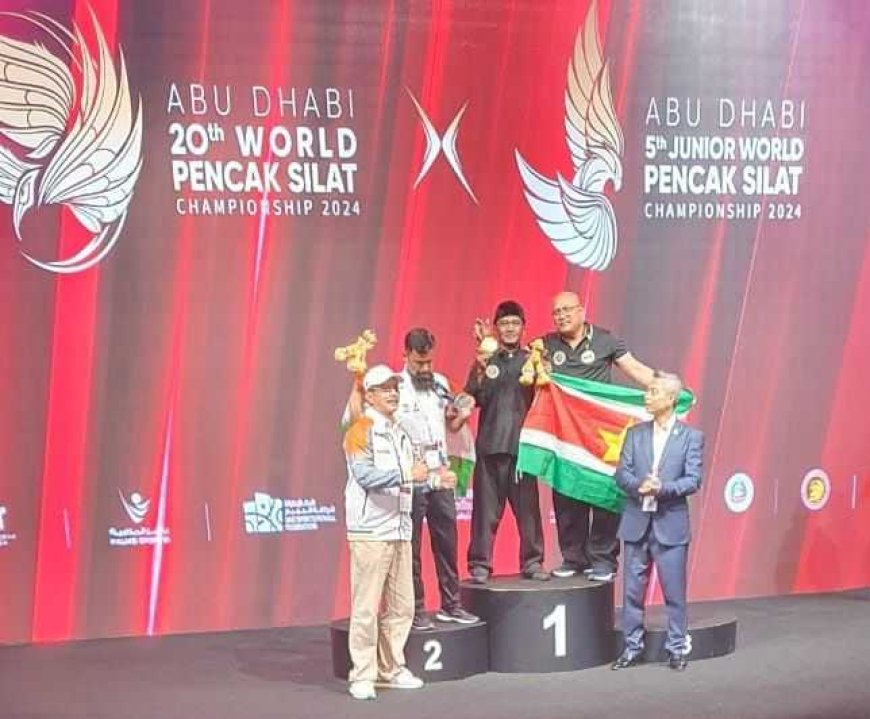 Surinaamse Pencak Silat Associatie viert Gouden Overwinning