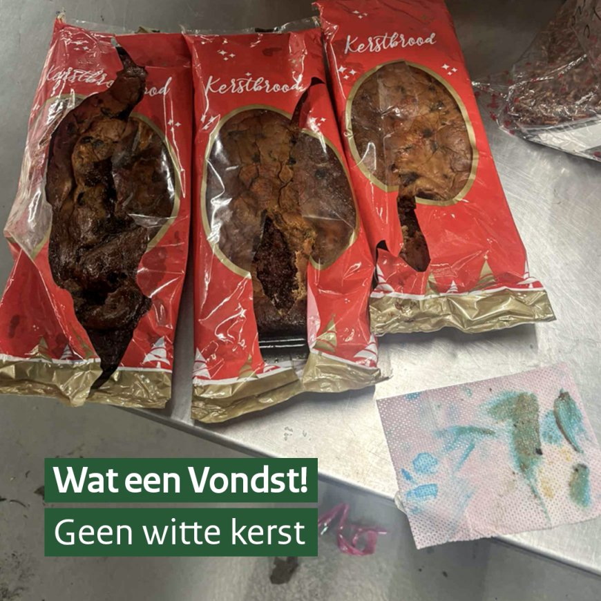 Nederlandse douane vindt cocaïne in kerstbrood