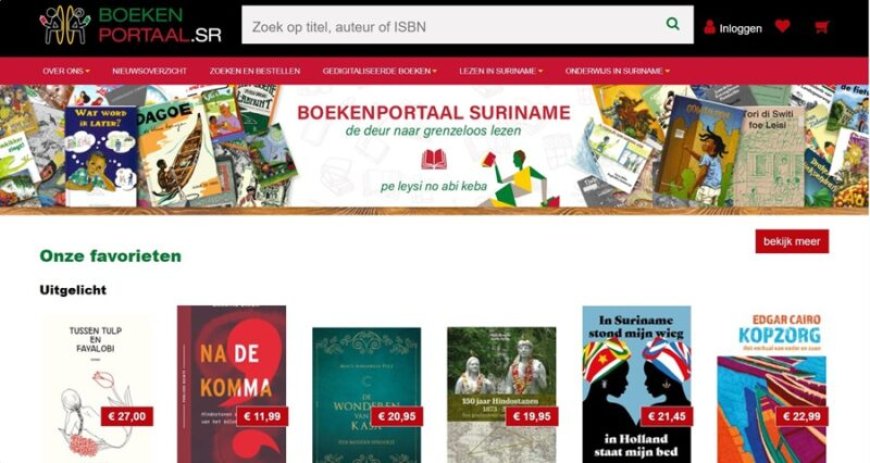 Nu ook e-books en boeken te bestellen via vernieuwde Boekenportaal Suriname