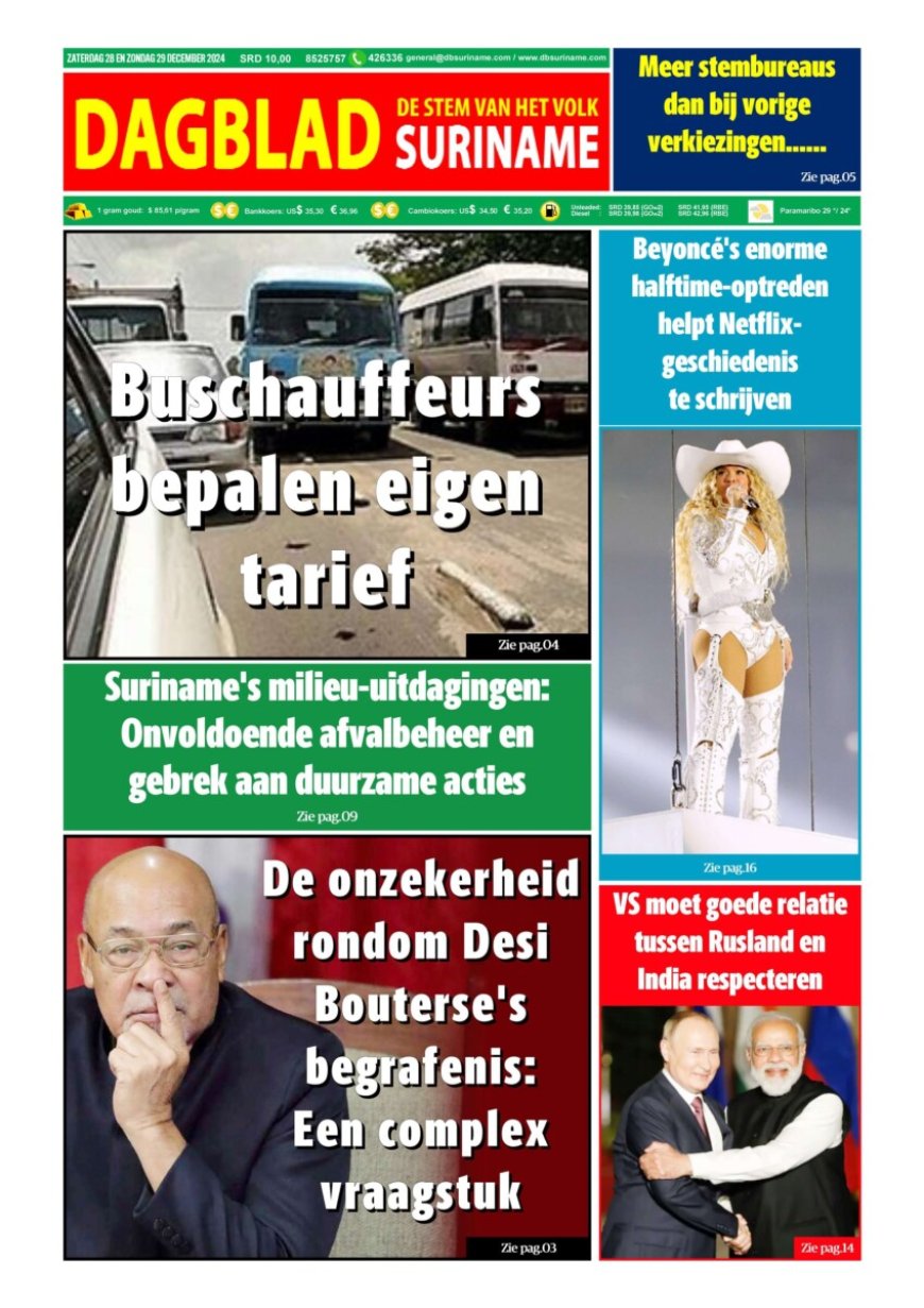 Dagblad Suriname, zaterdag 28 december 2024