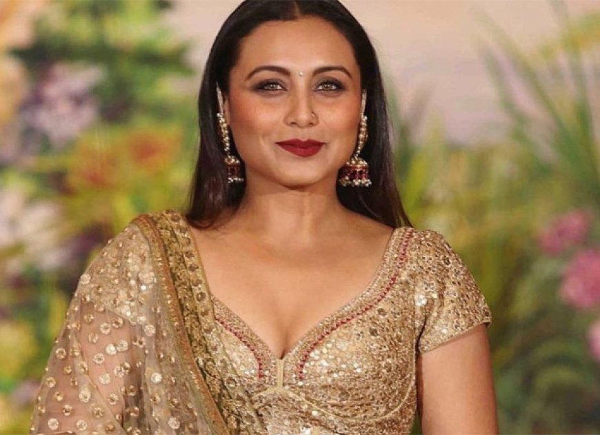 Wanneer gratie en glamour elkaar ontmoeten – schittert Rani Mukerji in het rood!