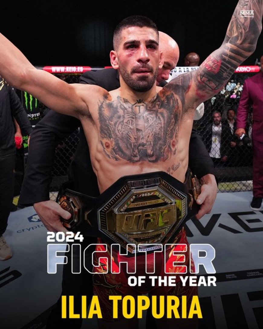 UFC-vedergewichtkampioen Ilia Topuria wint MMA Fighting’s 2024 Fighter of the Year