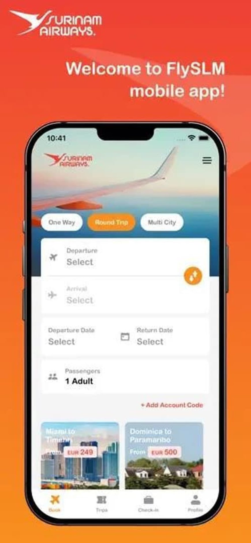 Surinam Airways introduceert FlySLM mobiele applicatie