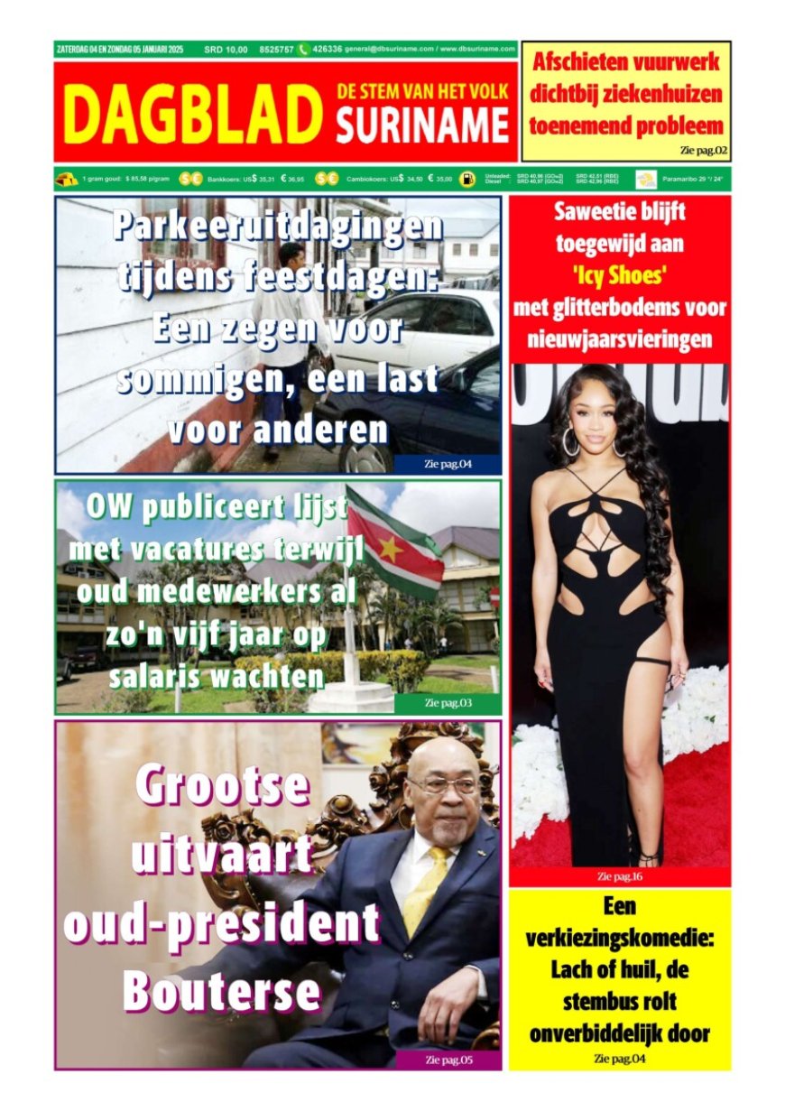 Dagblad Suriname, zaterdag 4 januari 2025