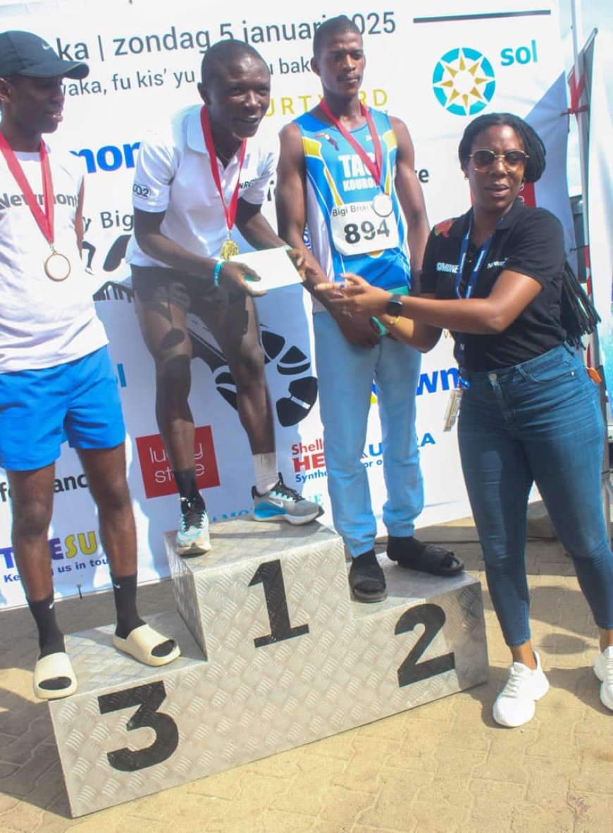 Janiek Pomba 4e keer winnaar Bigi Broki 10K snelloop