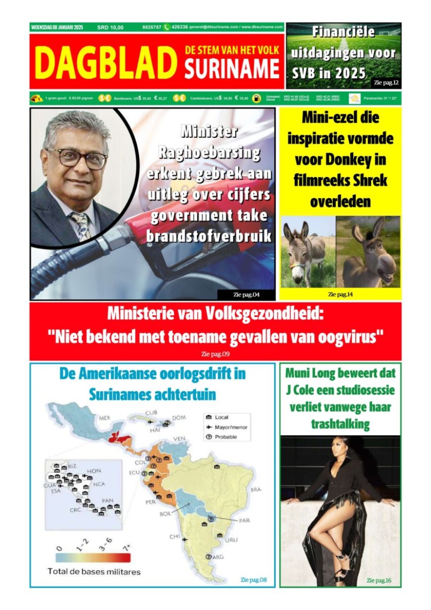 Dagblad Suriname, woensdag 8 januari 2025