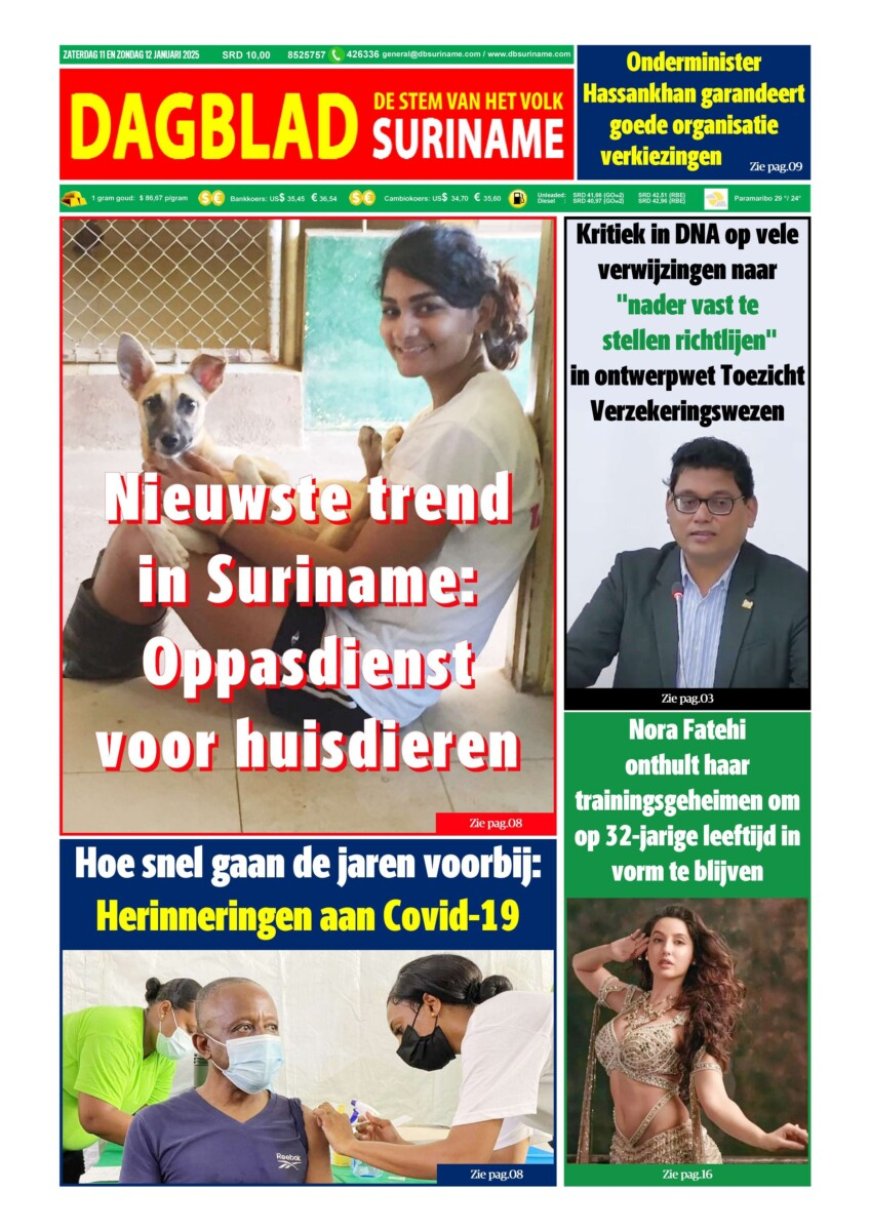 Dagblad Suriname, zaterdag 11 januari 2025