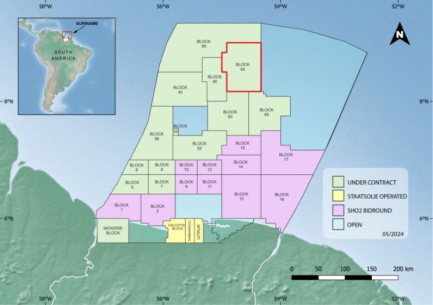 *TotalEnergies Start Boren in Blok 64 Suriname in 2025**