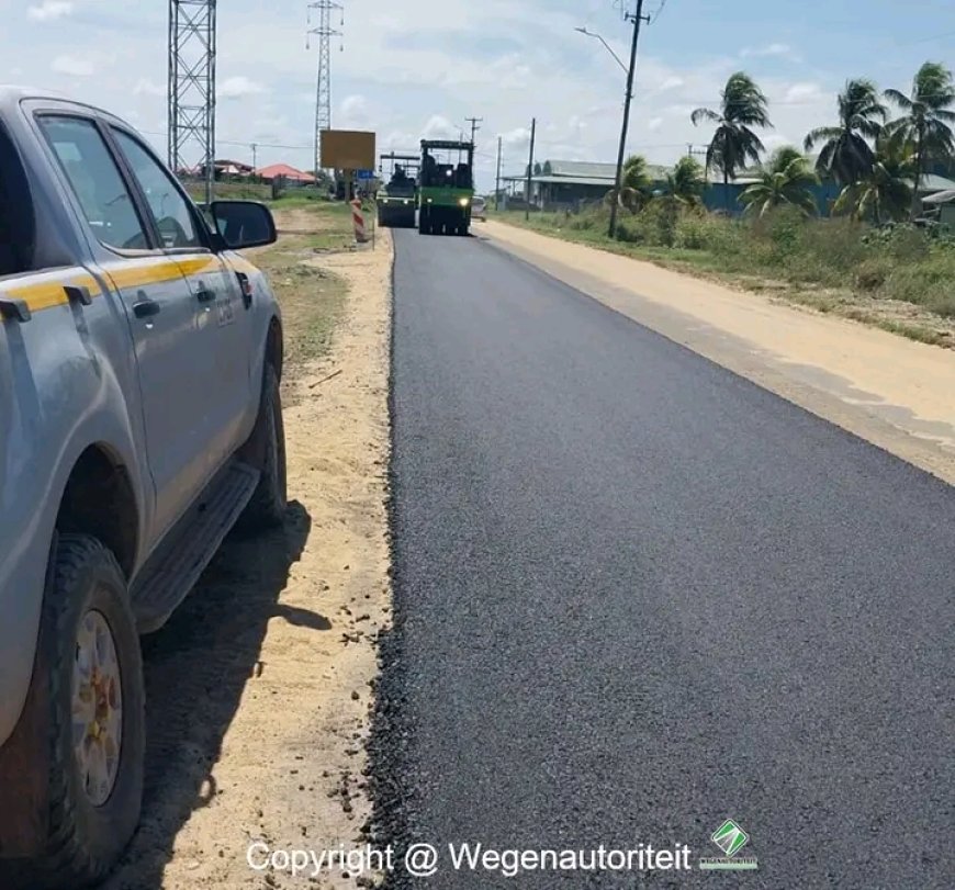 Wegenautoriteit verbetert wegeninfrastructuur in Nickerie