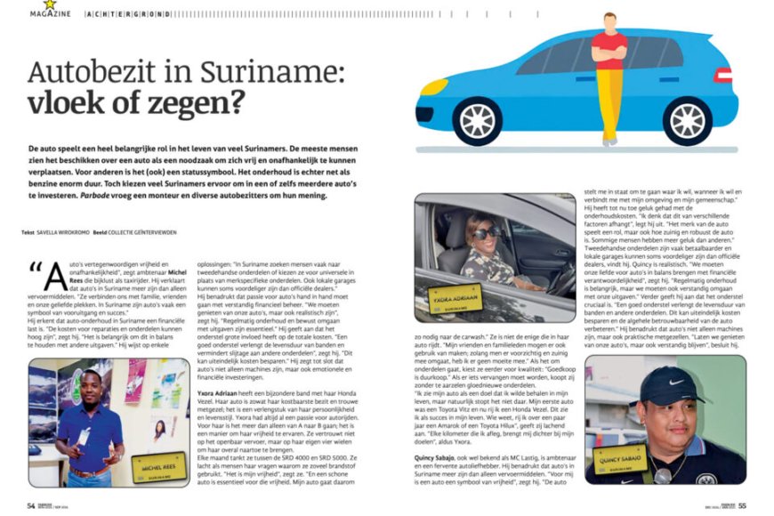 Autobezit in Suriname: vloek of zegen? – Parbode Sneak Peek 