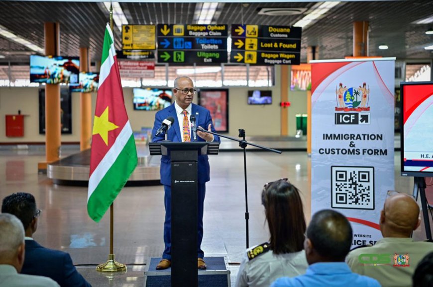 Suriname vergemakkelijkt grensprocedure met digitaal Immigration & Customs Form