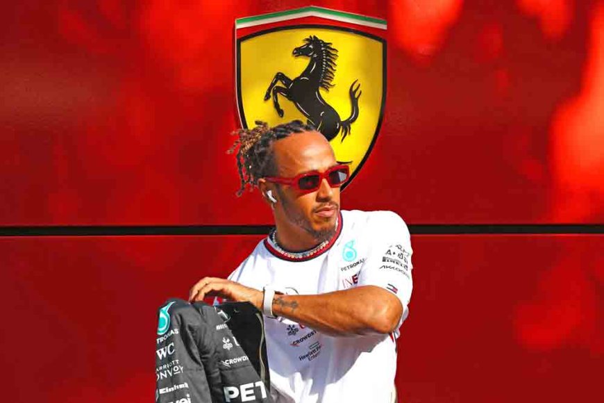 Hamilton begint aan eerste werkdag bij Ferrari