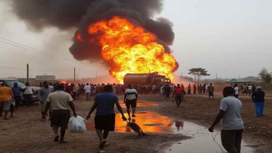 Zeker 98 doden door exploderende tankwagen met benzine in Nigeria