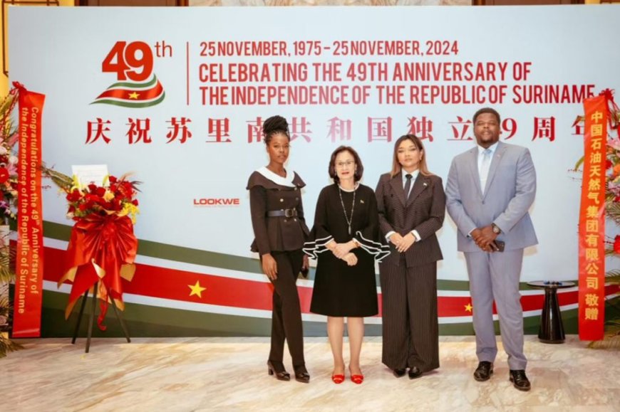 Ambassade van Suriname in China gedenkt 49e Onafhankelijkheidsdag van Suriname