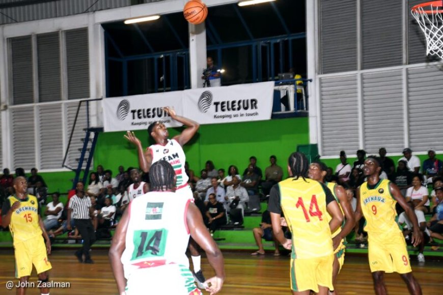 Suriname basketbalt zich op speelse wijze langs Greneda naar de finale